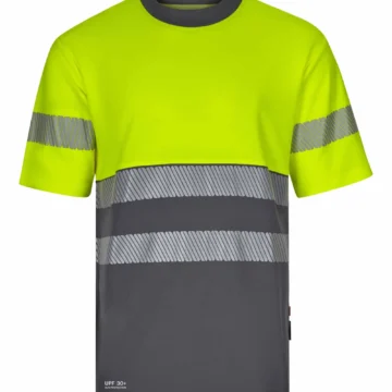 Camiseta algodón bicolor manga corta
