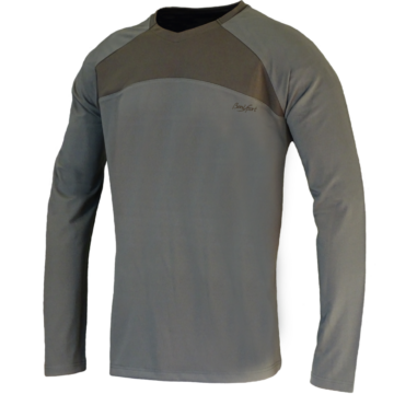 CAMISETA BICOLOR "ALERCE" CUELLO PICO