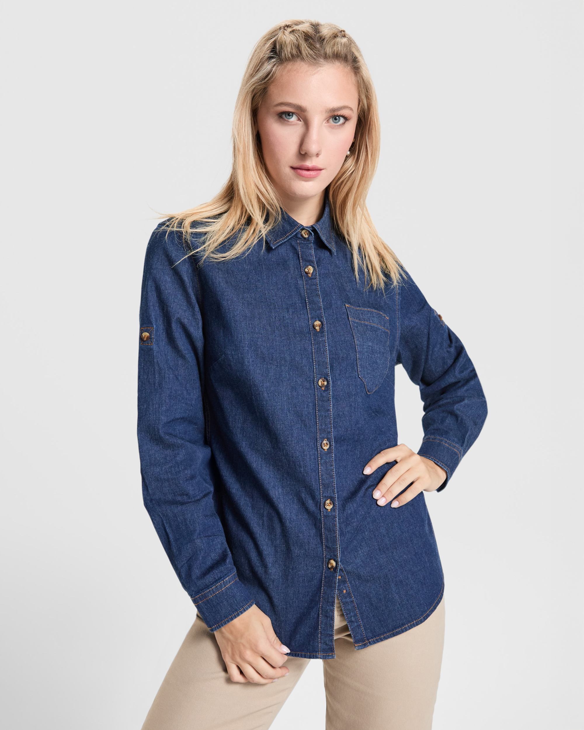 Camisa Vaquera Roly Lujan 6707 Mujer